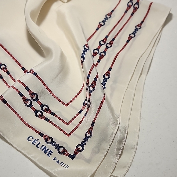Paris Cream Silk Scarf